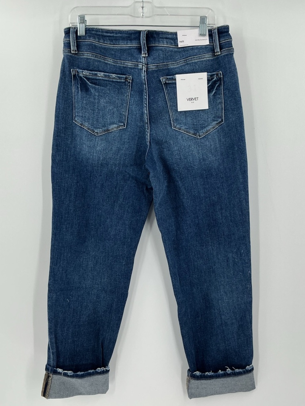 Vervet Brand Patti Mid-Rise Boyfriend Fit Blue Jeans. Size 31 - Picture 3 of 12